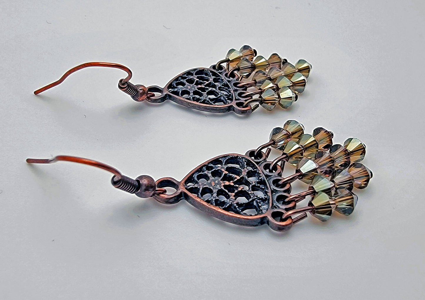Bronze & Copper Chandelier