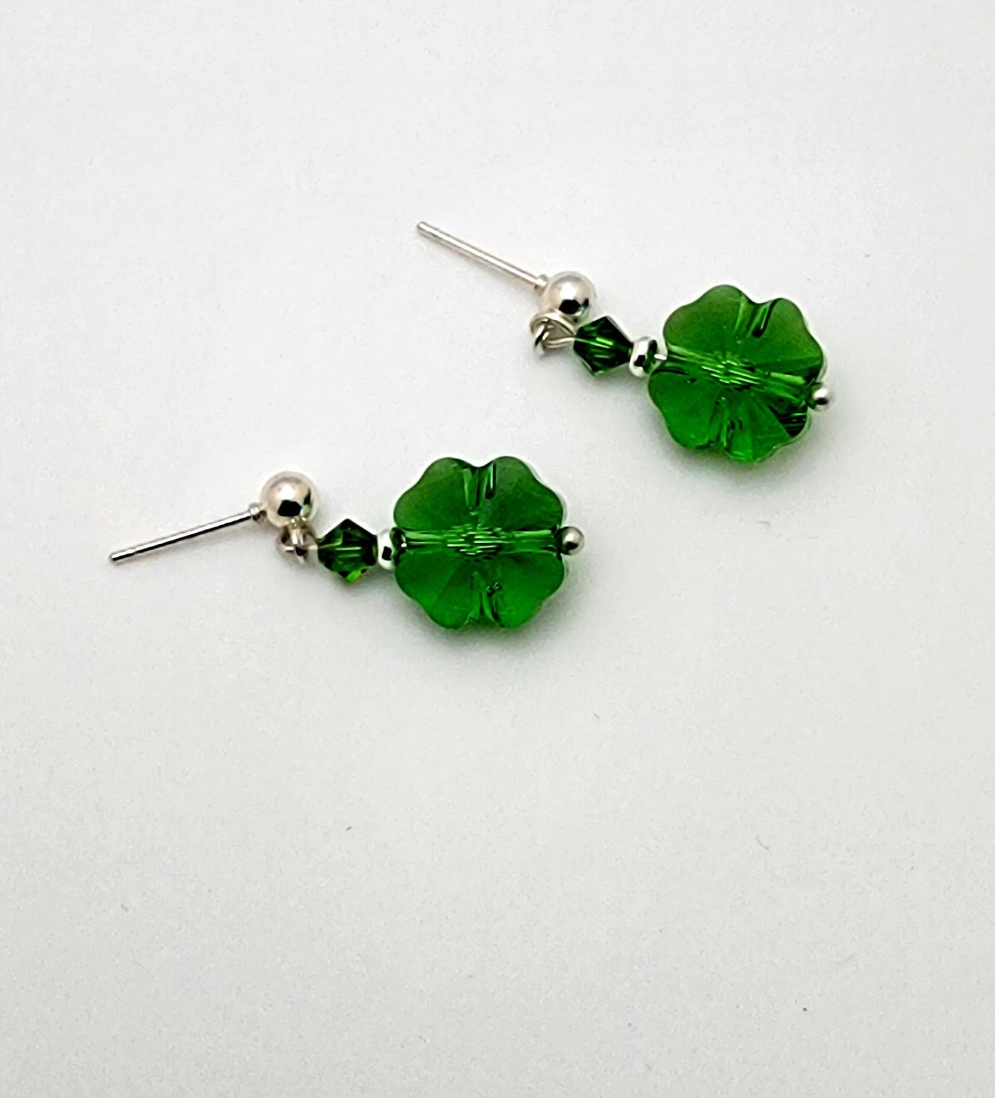 Crystal Passion and Silver Large Lucky Clover