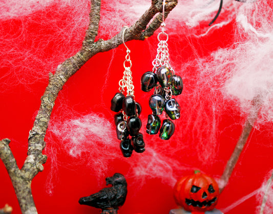 Small Skulls Dangle Earrings