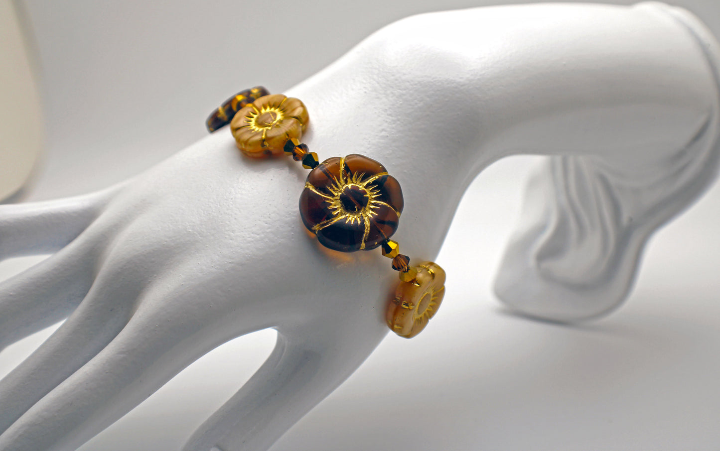 Czech Glass Flower Bracelet