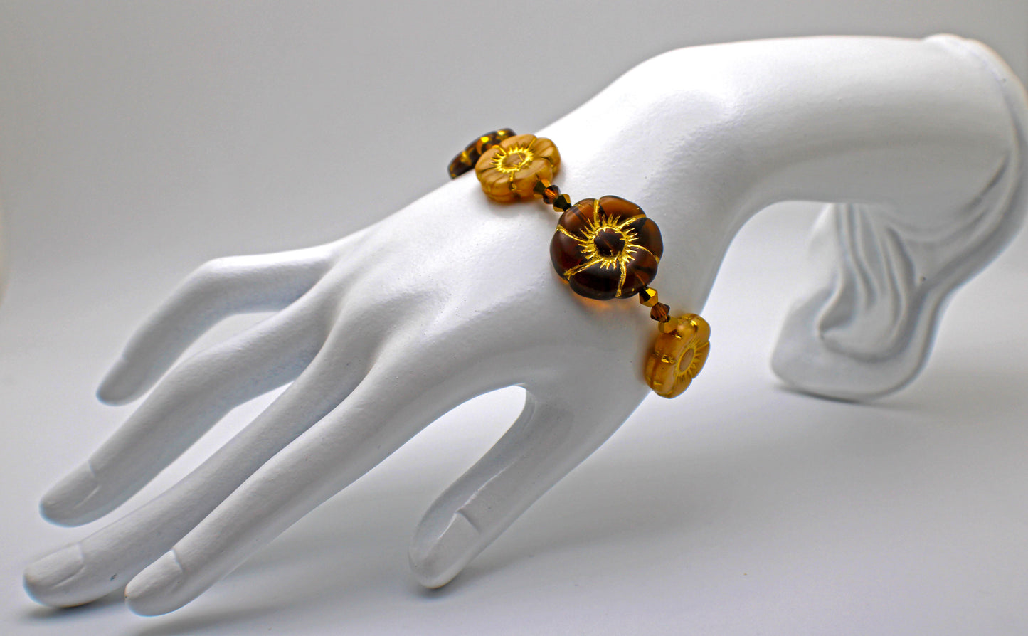 Czech Glass Flower Bracelet