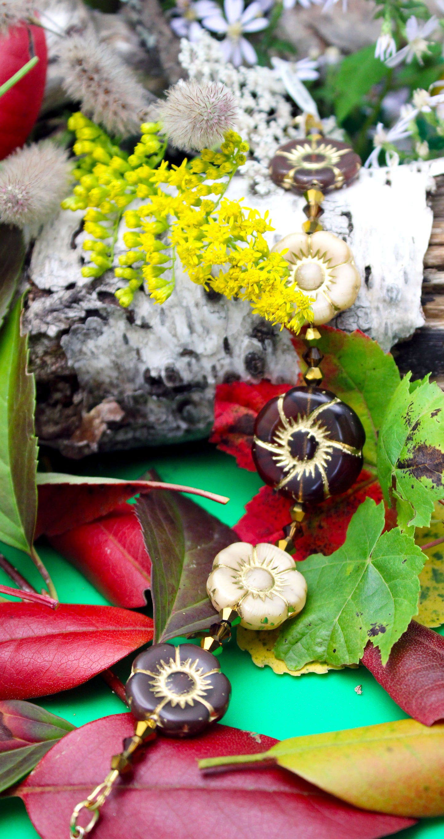 Czech Glass Flower Bracelet