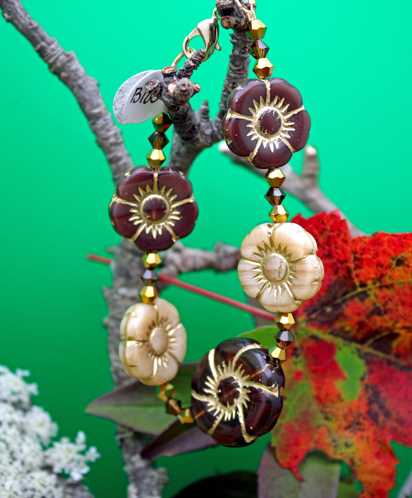 Czech Glass Flower Bracelet