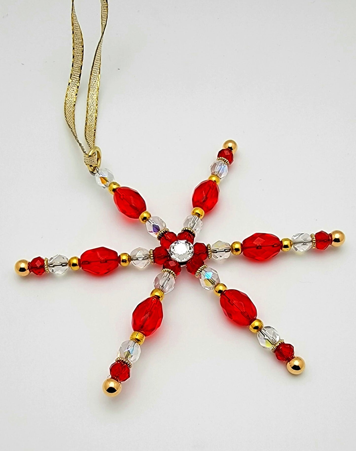 Red & Gold Star Ornament