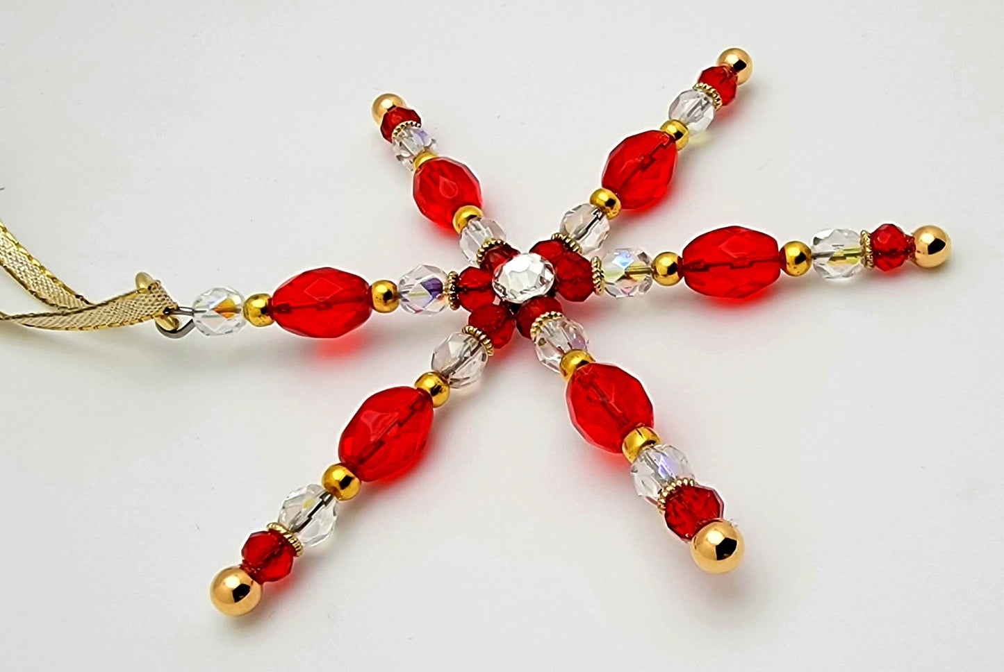 Red & Gold Star Ornament